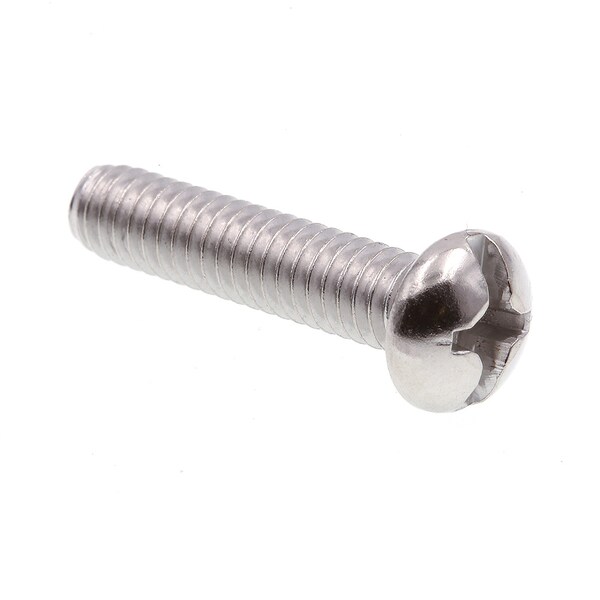 Prime-Line Machine Screw, Round, Phil/Sltd Comb Drive No. 12-24 X 1in 18-8 Stainless Steel 100PK 9005015 - main